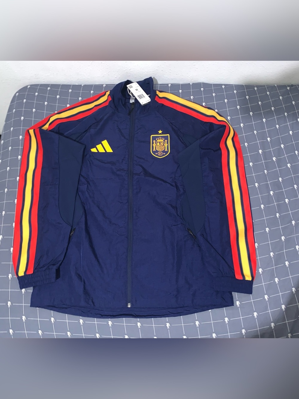 Adidas Spain Home Anthem Jacket JZ2253 Size: Medium